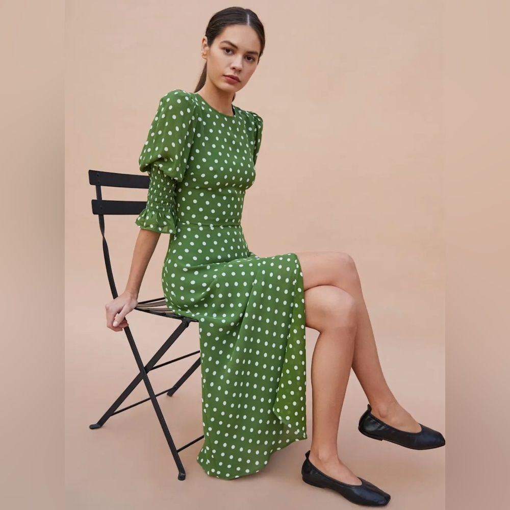 NWT Reformation Carolena Dress Edamame - Size 4